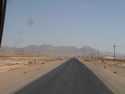 Sur une route en Iran