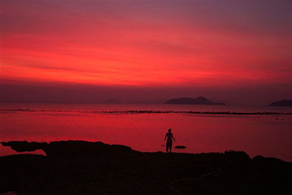 Coucher de soleil à l'île de Koh Mak