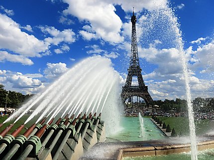 Les canons d'eau du Trocadéro