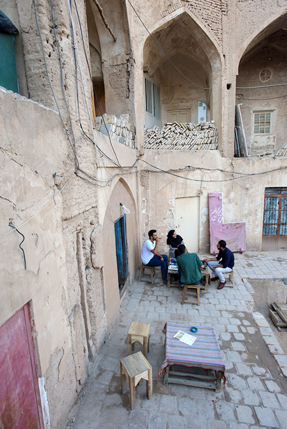 Café dans le bazar de Kashan