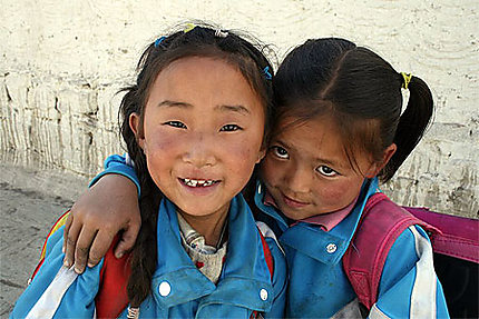 Ecolière tibétaine