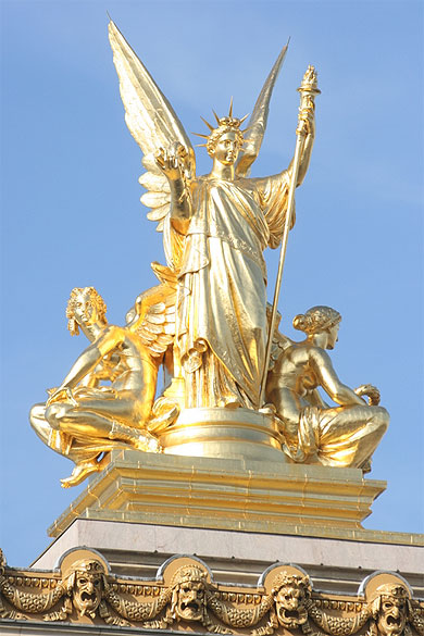 Détail du toît de l'opéra Garnier Détail du toît de l'opéra Garnier