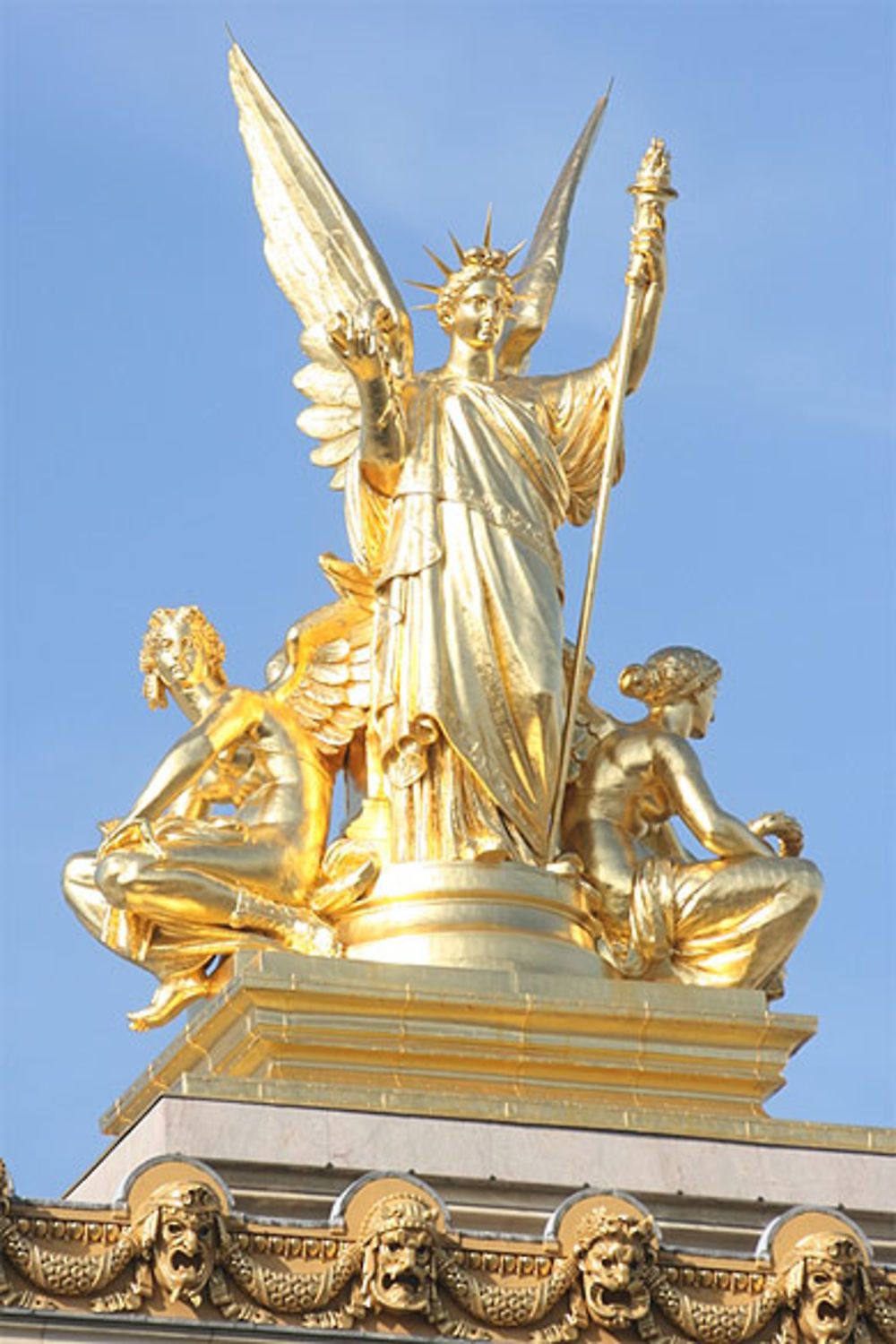 Détail du toît de l'opéra Garnier