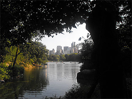 Promenade en barque à Central Park