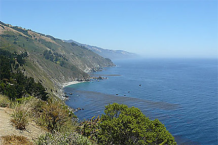 La côte Pacifique au sud de Monterey