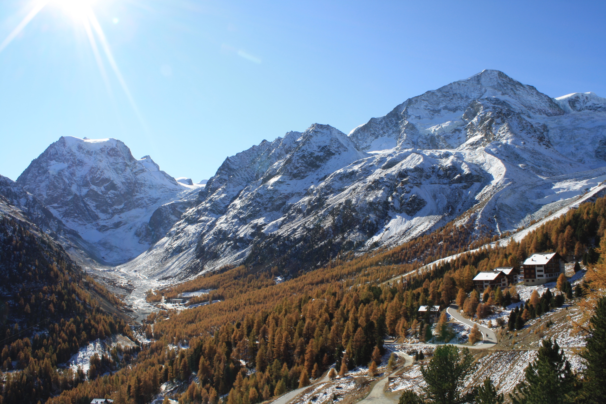 Couleurs d'automne dans le Val d'Hérens : Montagne : Arolla : Valais 