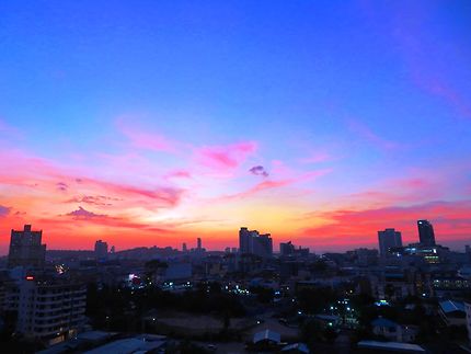 Coucher de soleil sur Pattaya