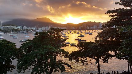 Couché de soleil sur Rio