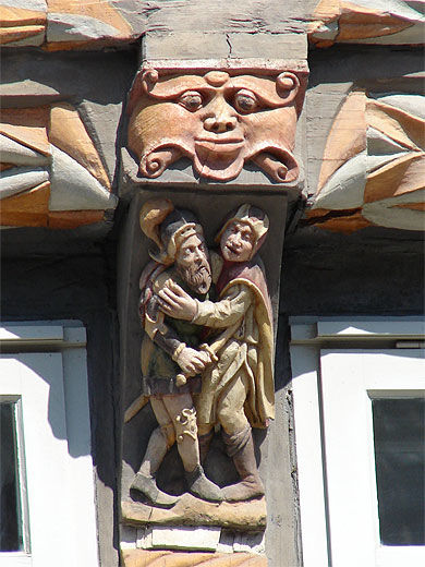 Hameln, Museums Café, détail de la façade