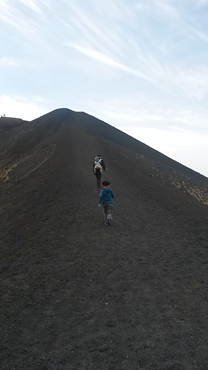 Randonnée en famille sur l'Etna