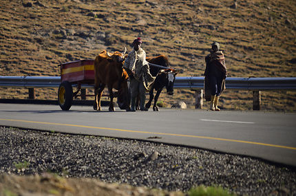 Sur la route au Lesotho !