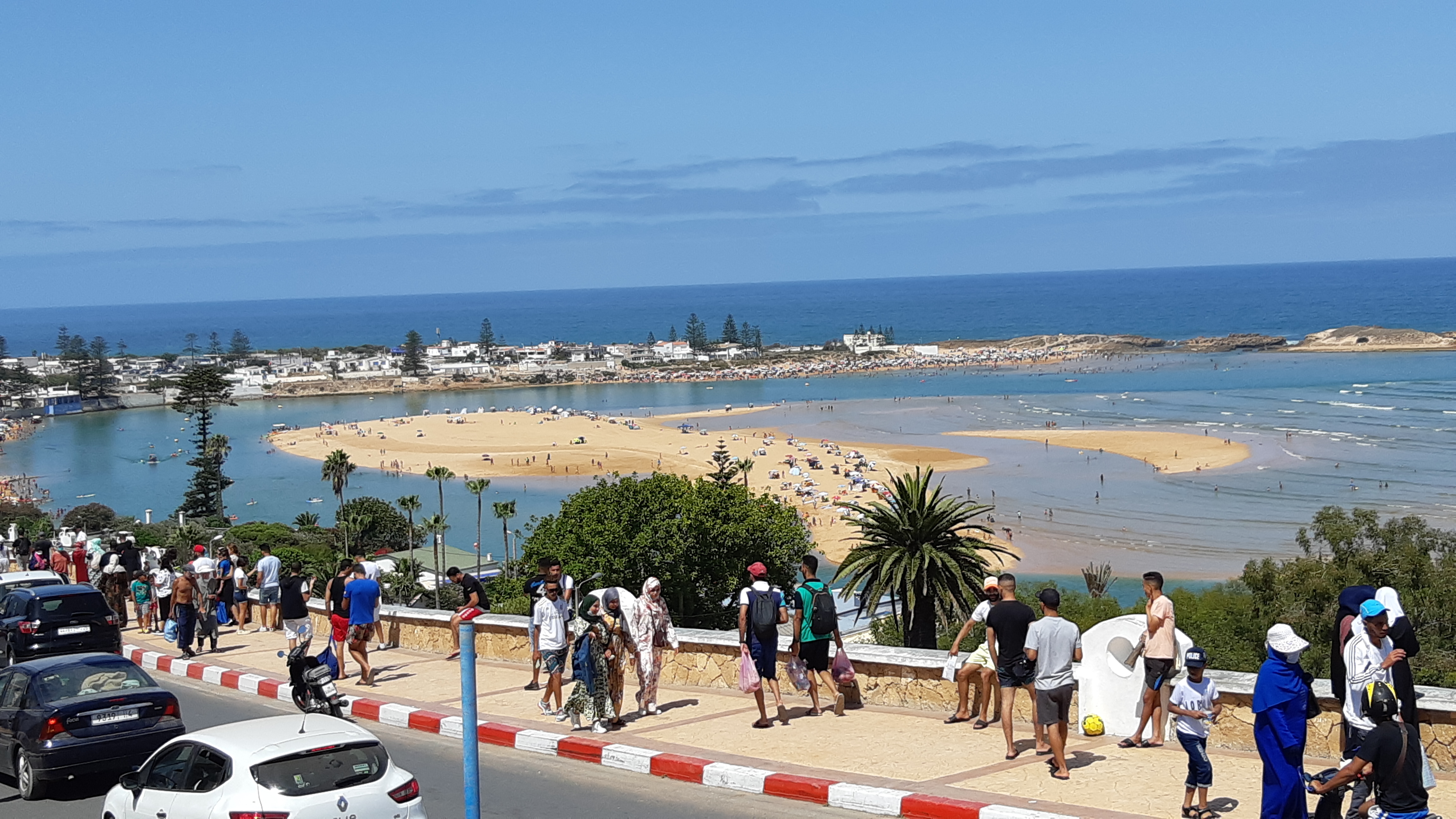 Vue panoramique sur la lagune/plage: oualidia Vue panoramique sur la lagune/plage: oualidia