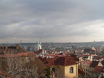 Vue panoramique de Prague