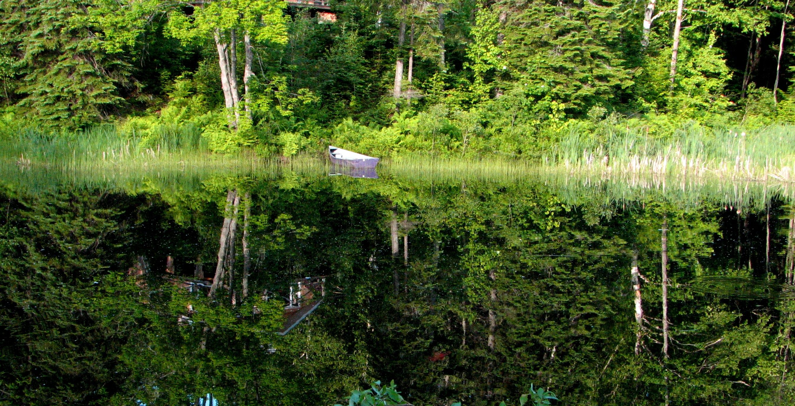 Reflets du petit lac Baldwin