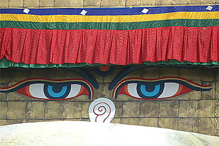 Les yeux du Bodhnath