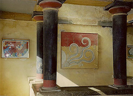 Une salle du palais de Minos