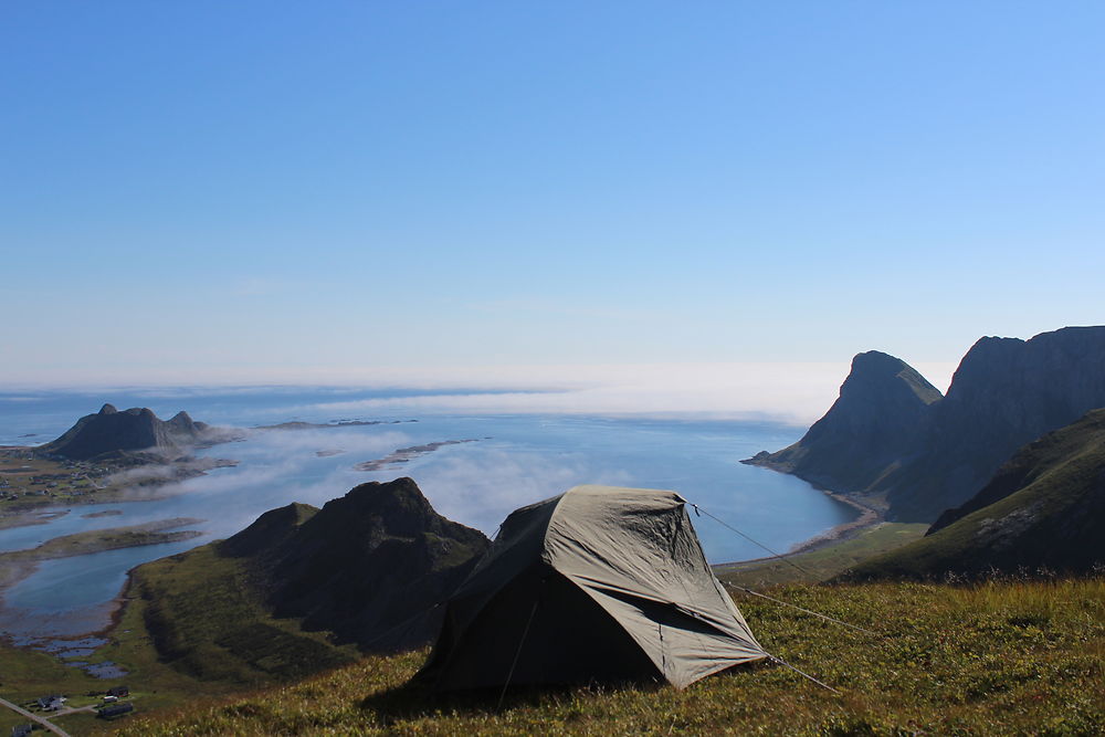 Bivouac sur l'île de Vaeroy