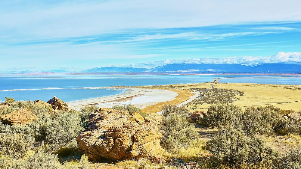 Antelope Island et son grand lac salé