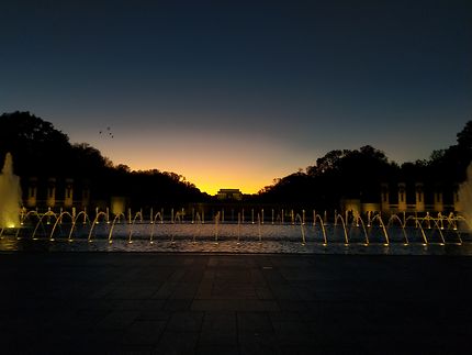 Sunset at Lincoln Memorial