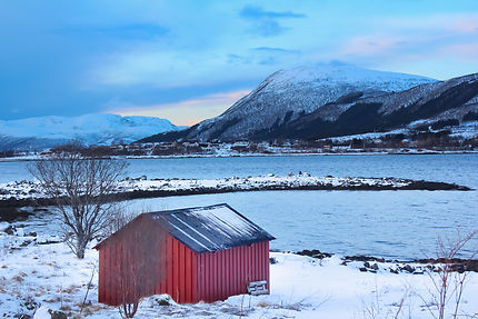 Randonnée dans un fjord glacé