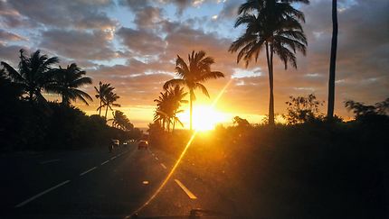 Coucher de soleil à la Réunion 