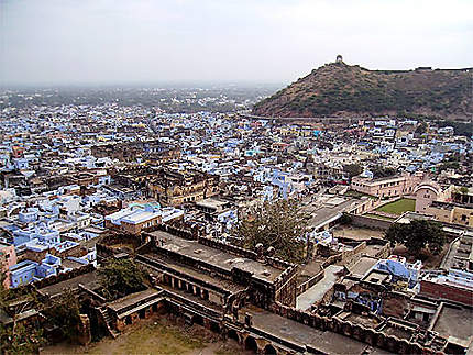 Vue du haut du palais du Maharadjah