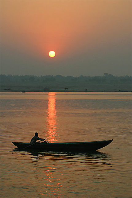 Ambiance sur les ghats de Varanasi 