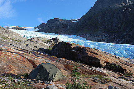 Bivouac près du glacier du Svartisen