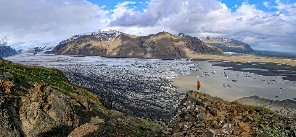 Visite du parc Skaftafell avec vue sur le glacier