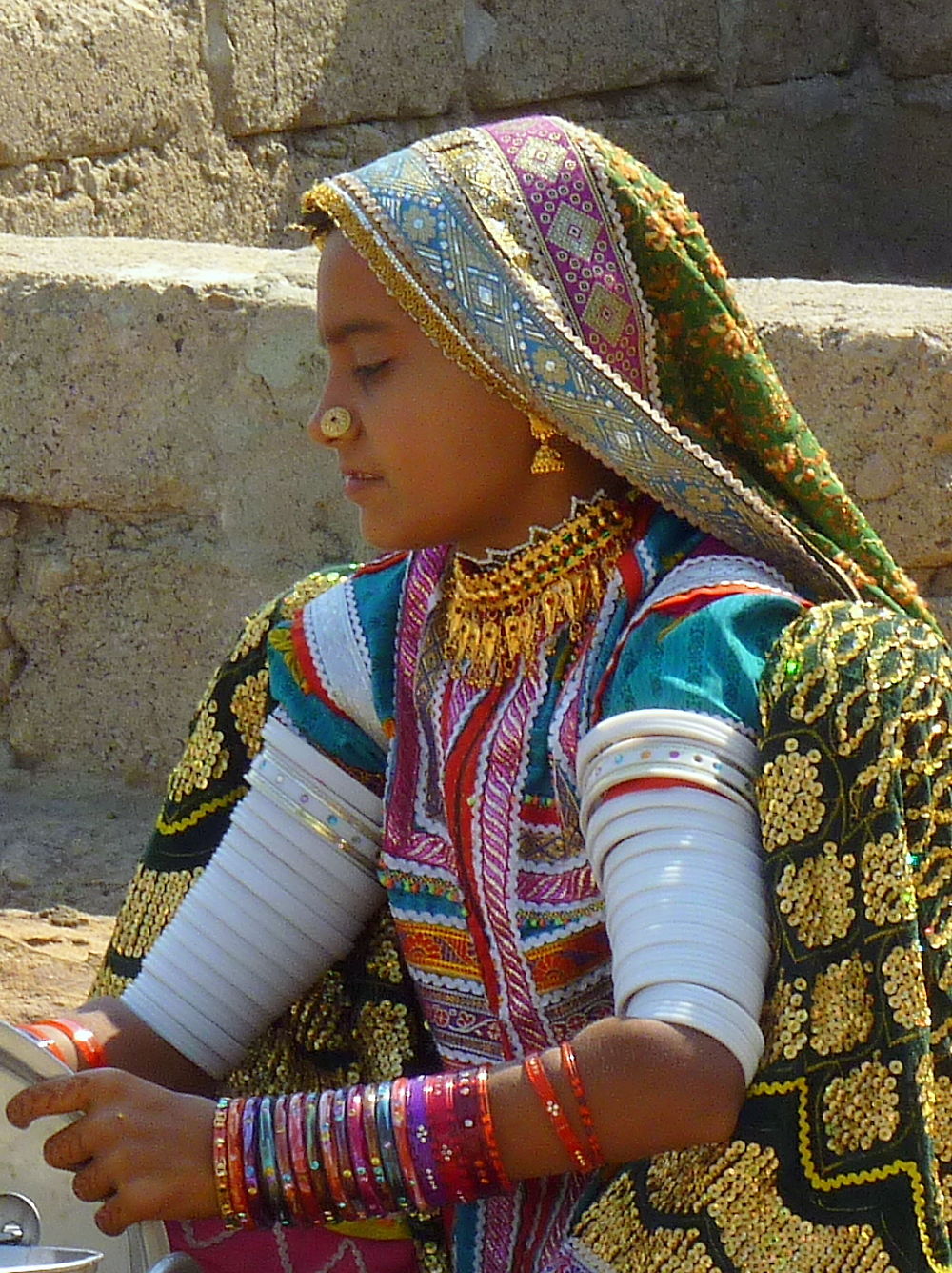 Une jeune fille meghwal