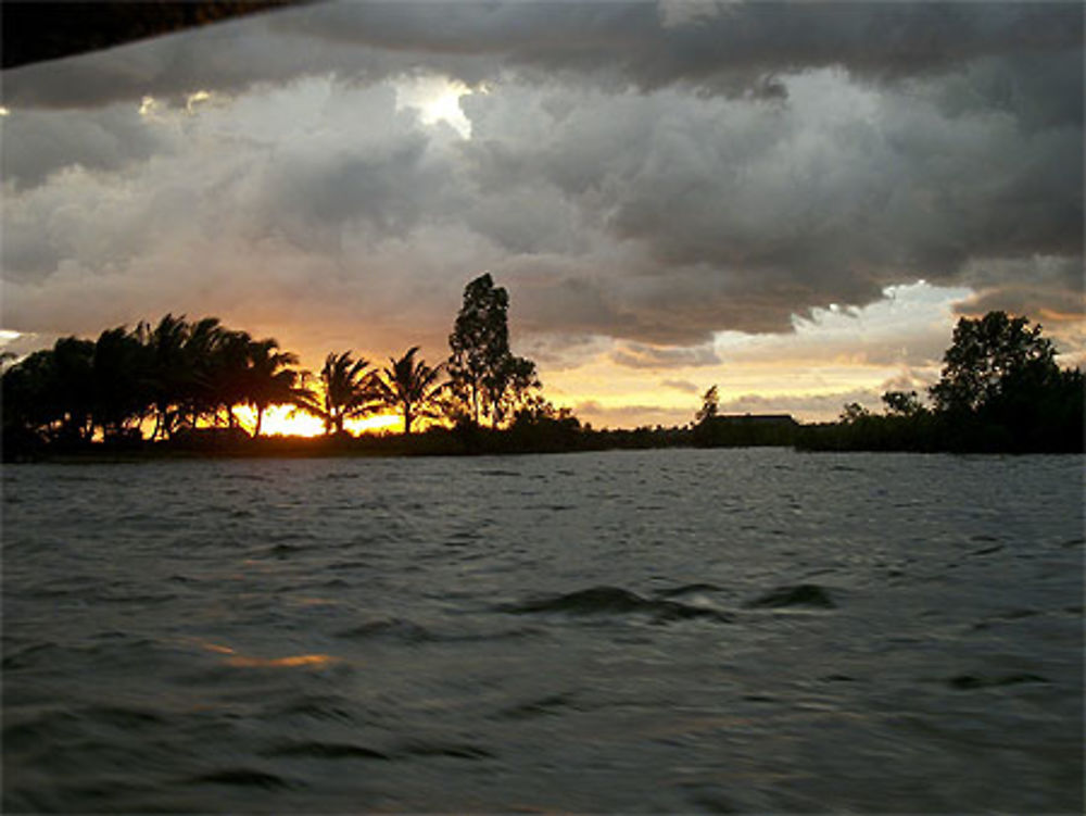 Coucher de soleil à Kampot