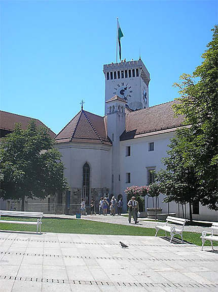 La cour intérieure du château de Ljubljana
