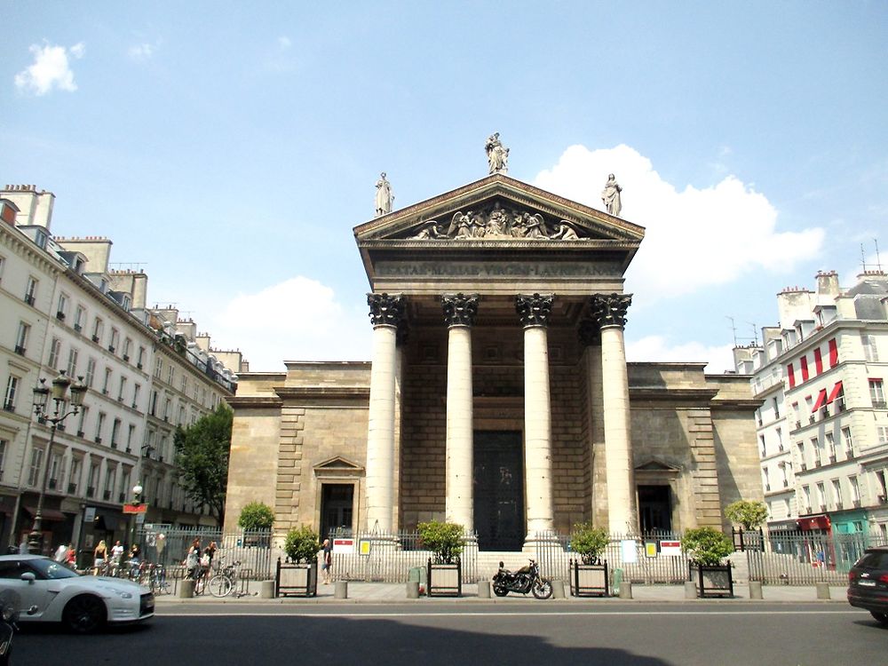 Façade de l'église Notre Dame de Lorette