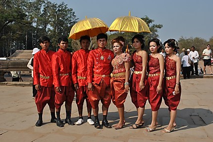 Mariage à Angkor Vat