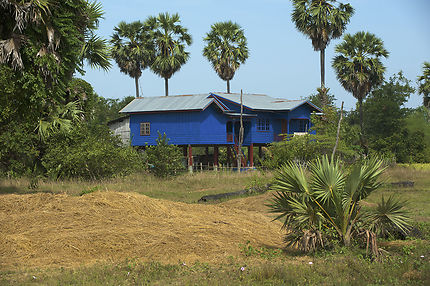 Habitation colorée de Don Khong