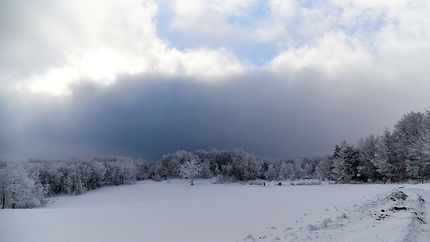 Ciel d'hiver sur Léoncel
