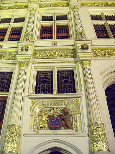 Oude Griffie : un détail de la façade Oude Griffie : un détail de la façade