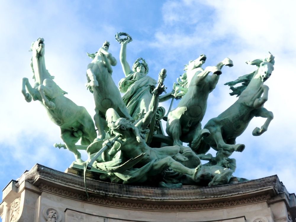 Quadrige toit du grand Palais