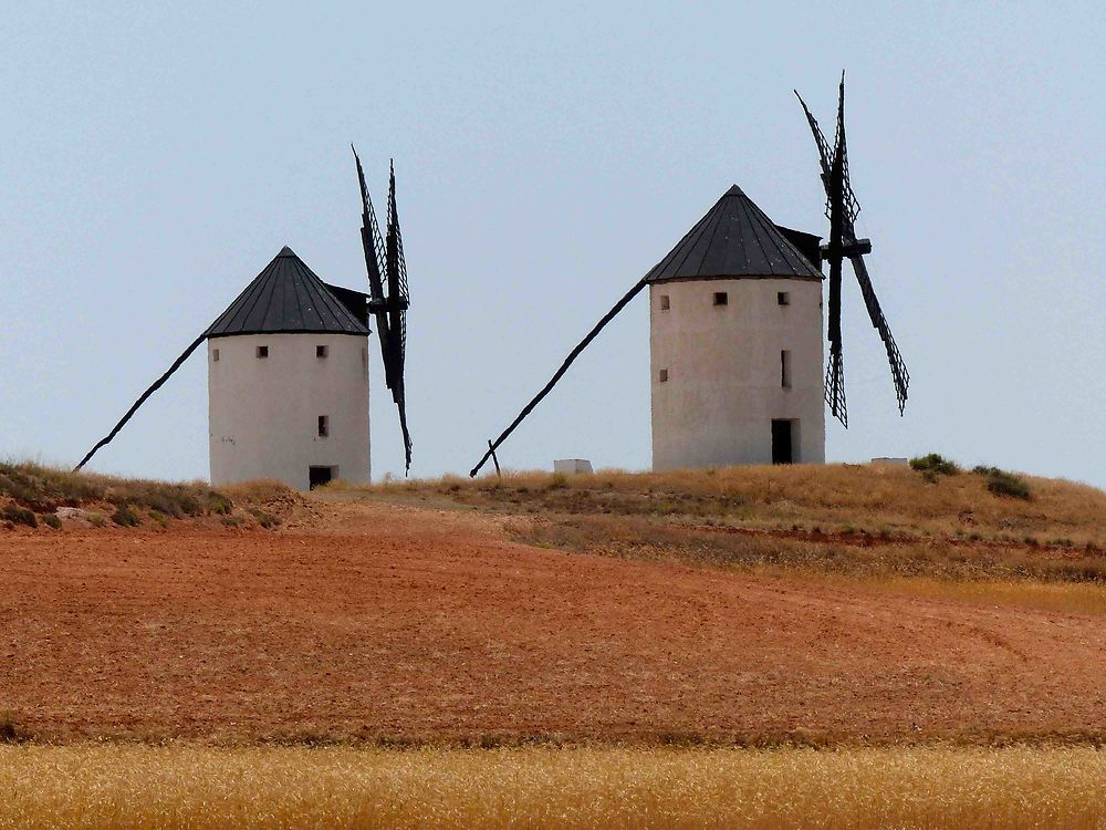 Moulins sur la colline de Tembleque