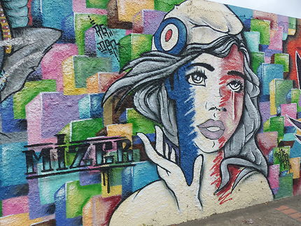 Street art à Sainte-Anne en Guadeloupe