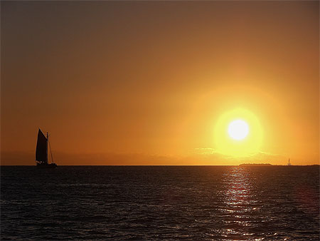 Key West coucher de soleil : Coucher de soleil : Key West : Les Keys