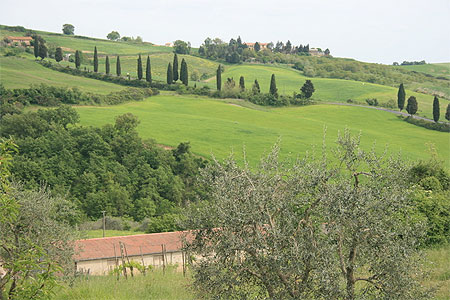 Paysage du Val d'Orcia-Monticchiello Paysage du Val d'Orcia-Monticchiello