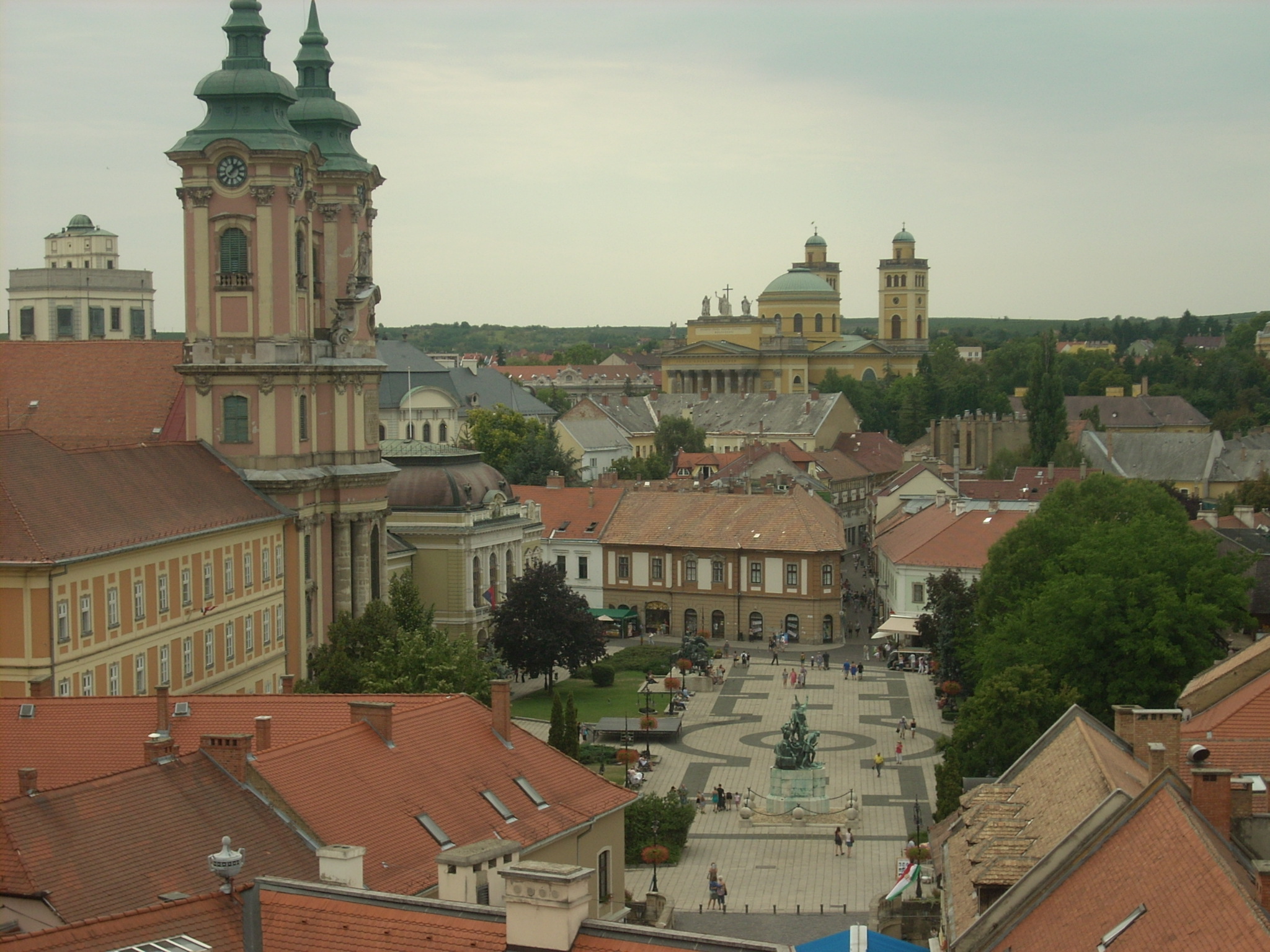 Vue depuis le château d'Eger Vue depuis le château d'Eger