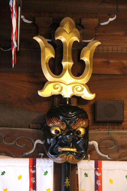Sanctuaire Kushida, Japon, masque