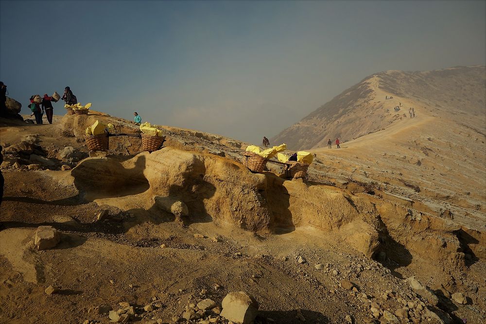 Au sommet du volcan Kawah Ijen, Java