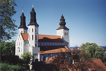 Eglise aux clochers de bois noir de Visby