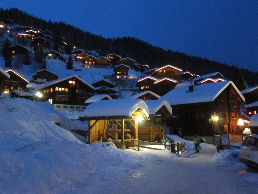 Grimentz le soir Grimentz le soir