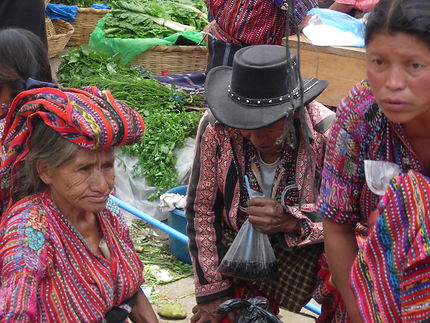Le marché de Solola, près du lac Atitlan