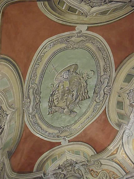 Cloître des Hiéronymites : plafond peint