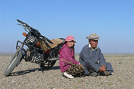 La moto du Mongol